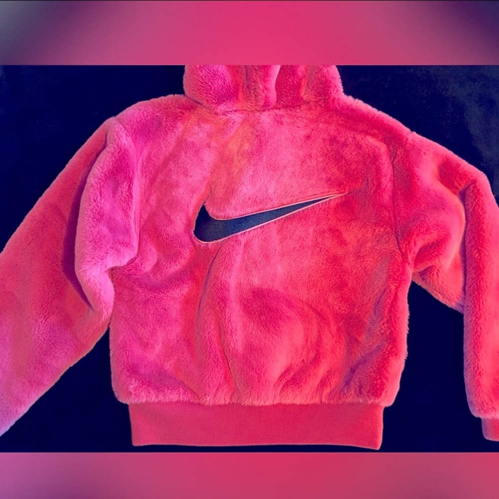 Nike faux fur jacket